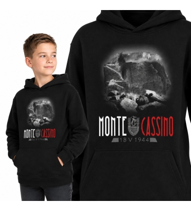 BLUZA DZIECIĘCA Z KAPTUREM PATRIOTYCZNA  MONTE CASSINO